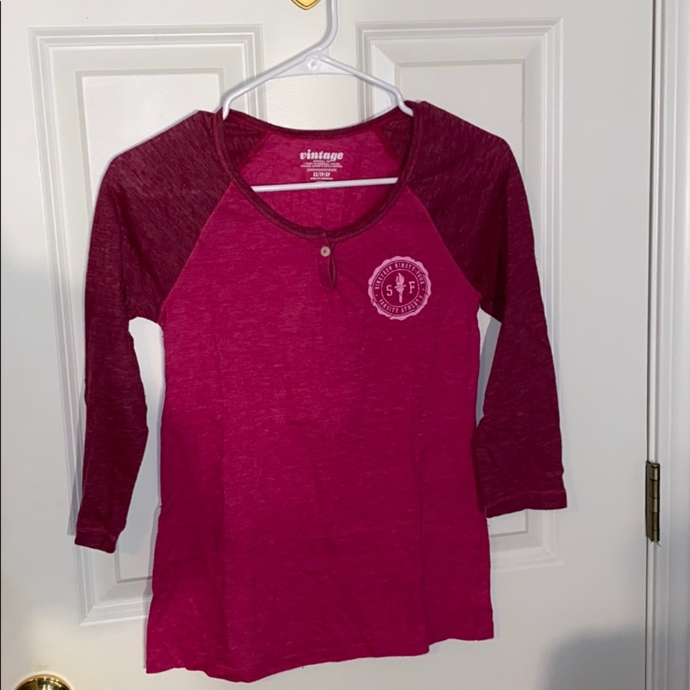 pink quarter sleeve